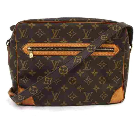 Auth Louis Vuitton Crossbody Bag Brown #6471L30